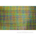 Nylon Polyester Colorful Checks Mesh Fabric